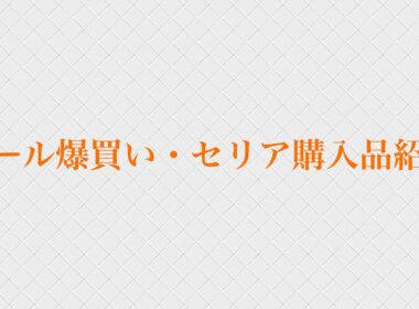 シール爆買い・セリア購入品紹介