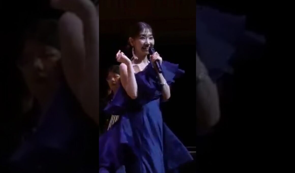 🍊 初日 ～ カラコンウインク  🌸 #柏木由紀 オーケストラ・コンサート Yuki Kashiwagi #ゆきりんワールド 🍓 The Yukirin Saga #AKB48 #shorts