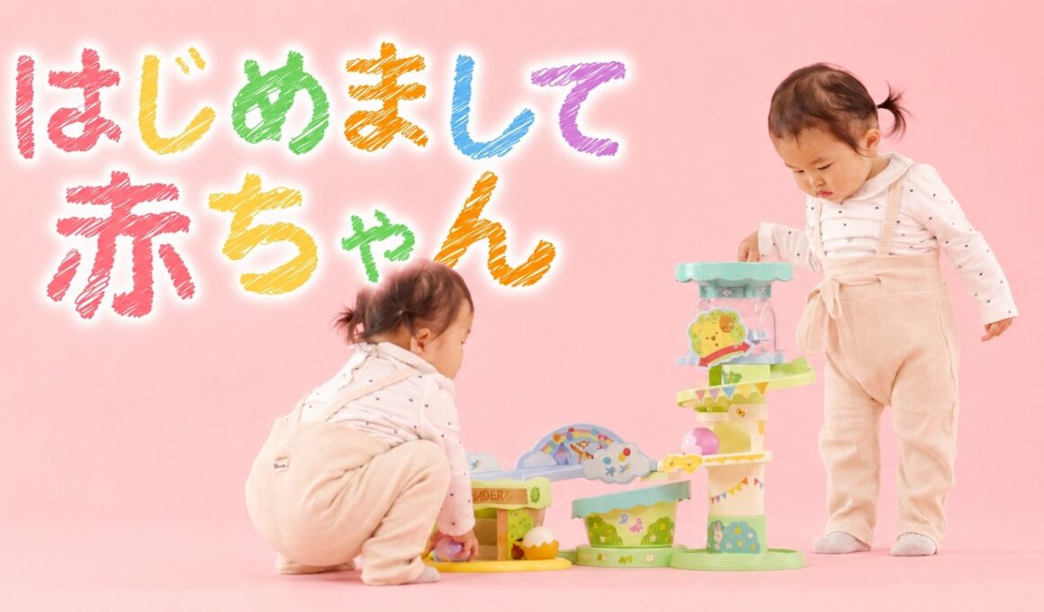 【はじめまして、赤ちゃん】初めてのおもちゃと出会う赤ちゃんをただただ眺める番組｜森のはちみつコースター くまのプーさん