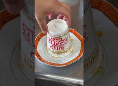 カップラーメンが炒飯になるまで#shorts