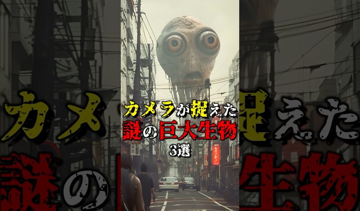 カメラが捉えた謎の巨大生物3選 part3 #都市伝説 #雑学 #怖い話 #shorts