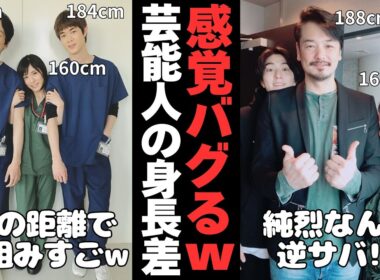 【有益2ch】感覚バグるww色んな芸能人のいい感じの身長差が見たい【ガルちゃん】