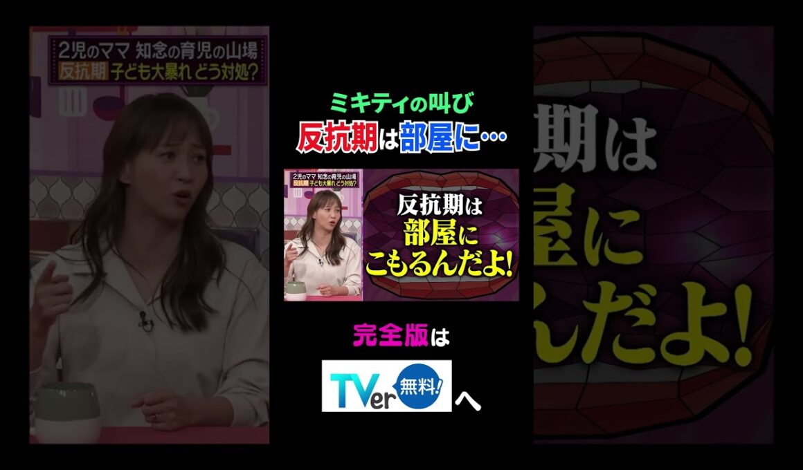 ミキティの叫び 反抗期は部屋に…【夫が寝たあとに】 #夫が寝たあとに #藤本美貴 #ミキティ #横澤夏子 #知念里奈 #shorts