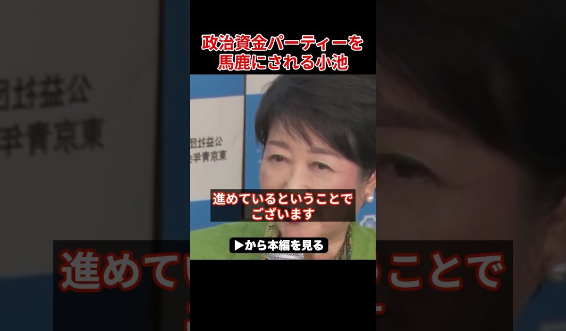 【小池百合子】小池、裏から金をもらってる事がバレて大焦り！【小池都知事 さとうさおり カイロ大学 学歴詐称疑惑】