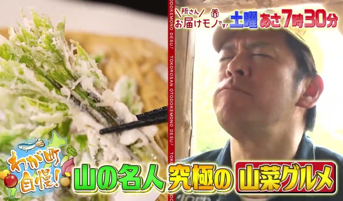 『所さんお届けモノです!』5/18(土) わが町自慢！山の名人“究極の山菜グルメ”【TBS】