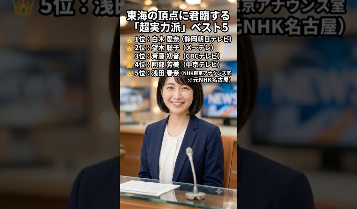 テレビ局の枠を超えた！東海の絶対的エースアナ5選