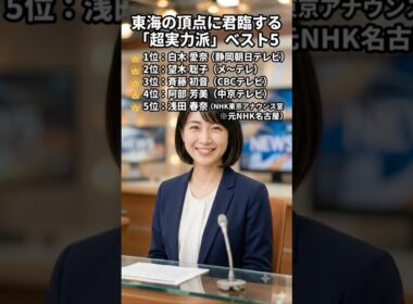 テレビ局の枠を超えた！東海の絶対的エースアナ5選