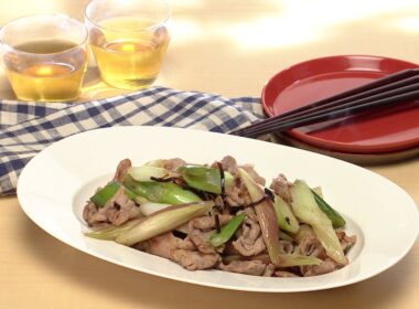【3分クッキング公式】豚肉とみょうがの塩昆布炒め