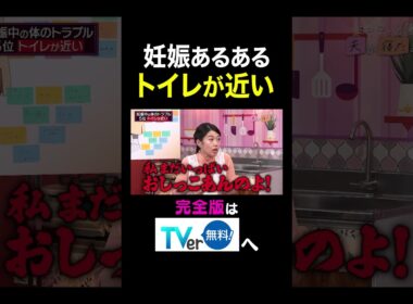 【夫が寝たあとに】妊娠あるあるトイレが近い #夫が寝たあとに #藤本美貴 #ミキティ #横澤夏子 #弘中綾香　#shorts