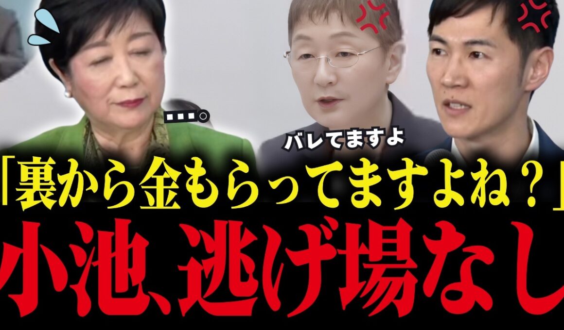 【小池百合子】小池、裏から金をもらってる事がバレて大焦り！【小池都知事 さとうさおり カイロ大学 学歴詐称疑惑】