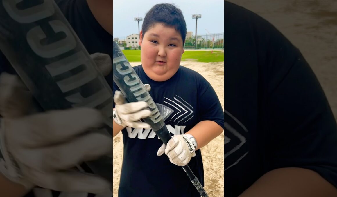体重114キロ小学生が野球バットで衝撃の行動 #shorts