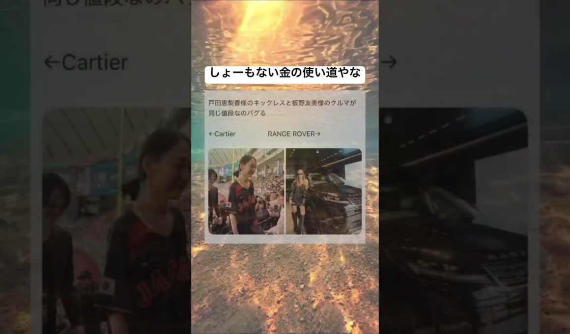 戸田恵梨香のネックレスと板野友美の車が同じ値段なのバグる #shorts#tiktok#twitter#おもしろ#おすすめ#戸田恵梨香#板野友美#ネックレス#車#ブランド#ハイブランド#面白い#爆笑