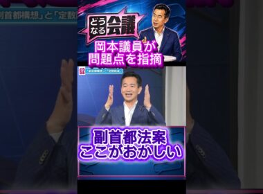 【副首都法案】岡本議員が疑問を呈す　見過ごせない問題点とは？