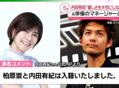 内田有紀、元俳優のマネージャーとの結婚を発表　「ともに歩んできた時間が家族という形に」