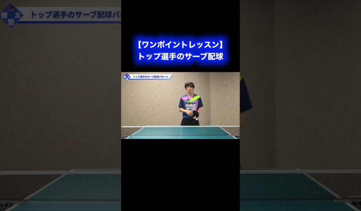 トップ選手のサーブ配球【ワンポイントレッスン#195】#shorts