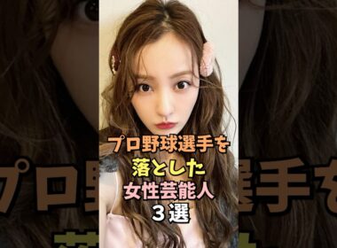プロ野球選手と結婚した女性芸能人3選 #板野友美 #雑学 #shorts