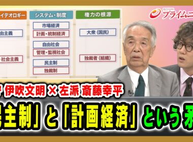 【保守 伊吹文明 ×左派 斎藤幸平】「民主制」と「計画経済」という矛盾 伊吹文明×斎藤幸平 2026/7/22放送＜後編＞【BSフジ プライムニュース】