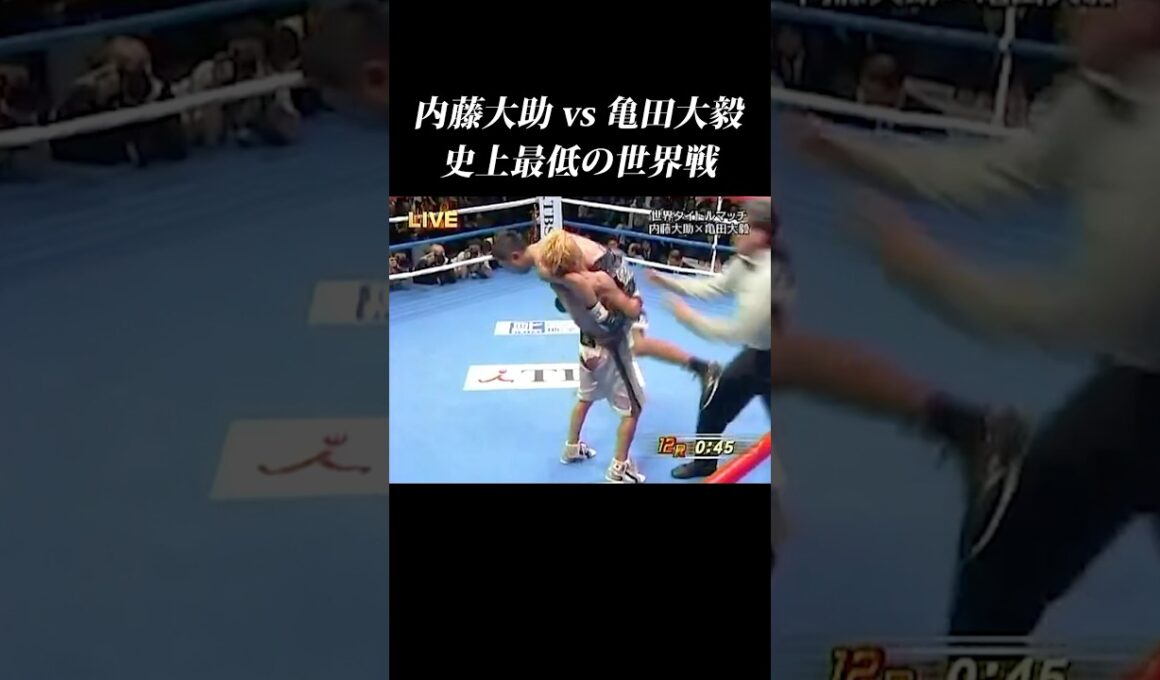 【内藤vs亀田】史上最低の世界戦…亀田大毅が反則連発… #shorts  #内藤大助 #亀田大毅 #亀田