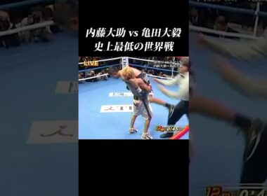 【内藤vs亀田】史上最低の世界戦…亀田大毅が反則連発… #shorts  #内藤大助 #亀田大毅 #亀田