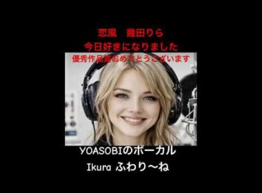 #幾田りら　#恋風　#今日好きになりました　#恋の始まり　#レコード大賞優秀作品賞　#中西希亜良　#THEFIRSTTAKE#ピアニストまらしぃコラボ　#YOASOBIボーカル Ikura