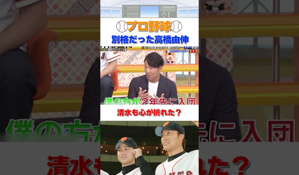 高橋由伸は入団初年度から異次元の存在だった #shorts #プロ野球 #npb  #ダウンタウン #浜田雅功 #おもしろ