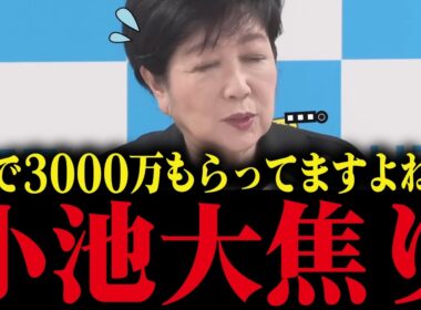 【小池百合子】給与半分カットを公約に謳うも、裏で3500万円もらっている事が発覚してしまう...小池大焦り！【さとうさおり 小池都知事 カイロ大学 学歴詐称疑惑 都議会】