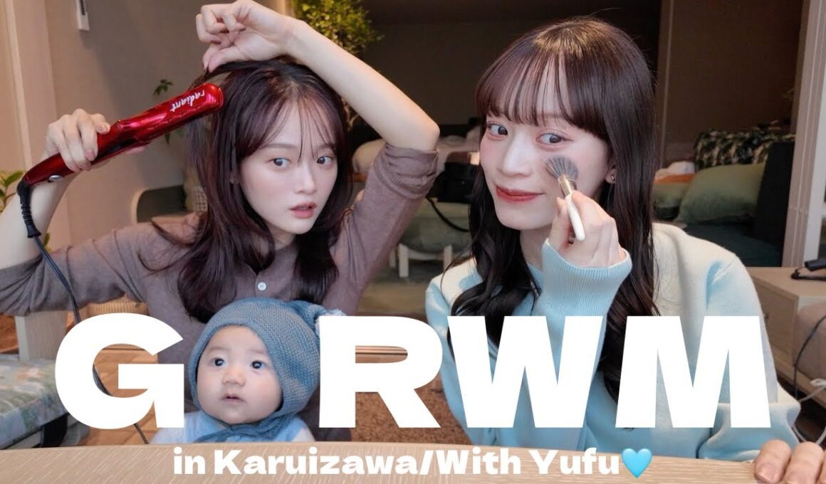 【GRWM】親友と旅先でのリアルな朝準備💄☀️