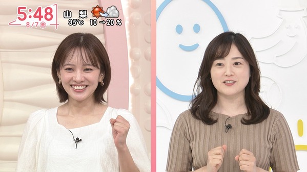 【画像】今日の河出奈都美さんと田﨑さくらさん　8.7