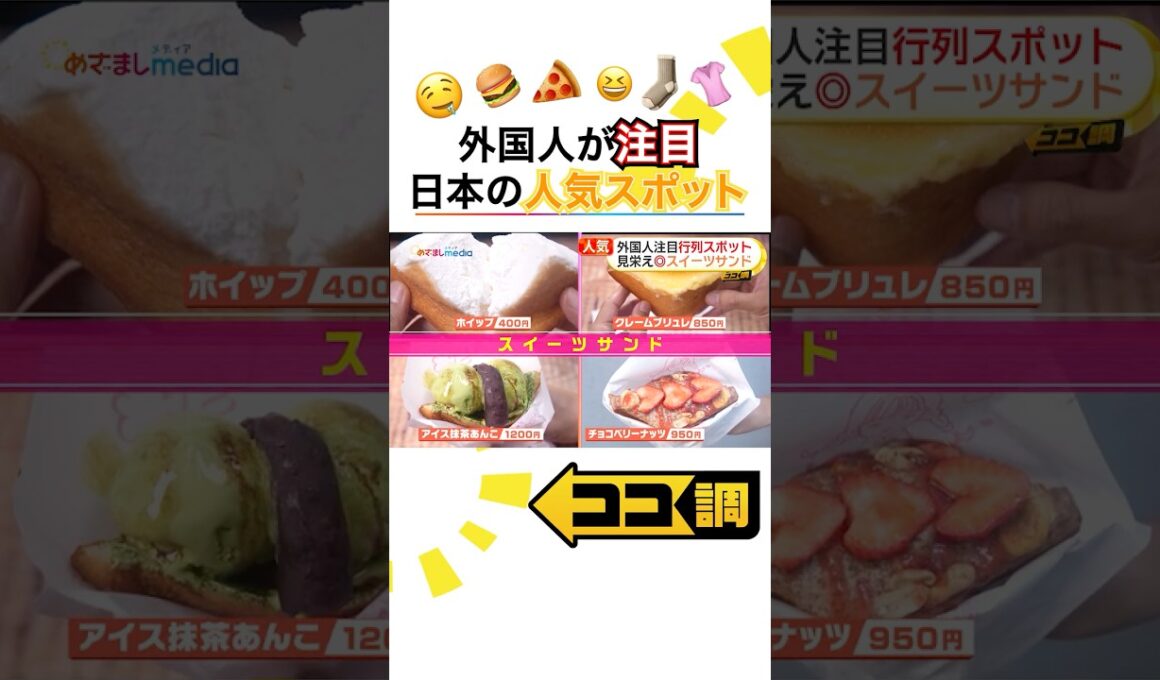 外国人観光客の行列スポットを #小室瑛莉子 アナが紹介！世界が注目する東京スタイルピザ "JAPAN MUST BUY" ReFaのヘアケア商品＆Tabioの靴下 #めざましテレビ #ココ調