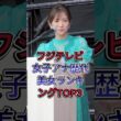 フジテレビ女子アナ歴代美女ランキングTOP3#高島彩#加藤綾子