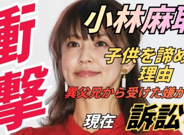 【訴訟】小林麻耶の悲痛な決断：子供を諦めざるおえなかった異父兄からの嫌がらせとは
