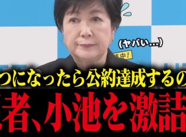 【小池百合子】優秀記者が小池を会見で激詰めした結果...小池焦って逃亡...【さとうさおり 小池都知事 都議会 カイロ大学 学歴詐称疑惑】