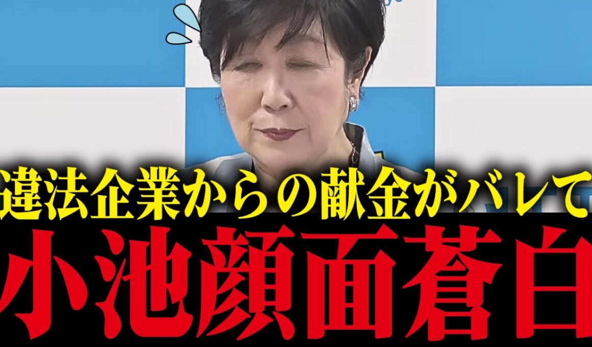 【小池百合子】小池、違法企業からの献金がバレて大焦り！【小池都知事 さとうさおり 都議会 カイロ大学 学歴詐称疑惑】