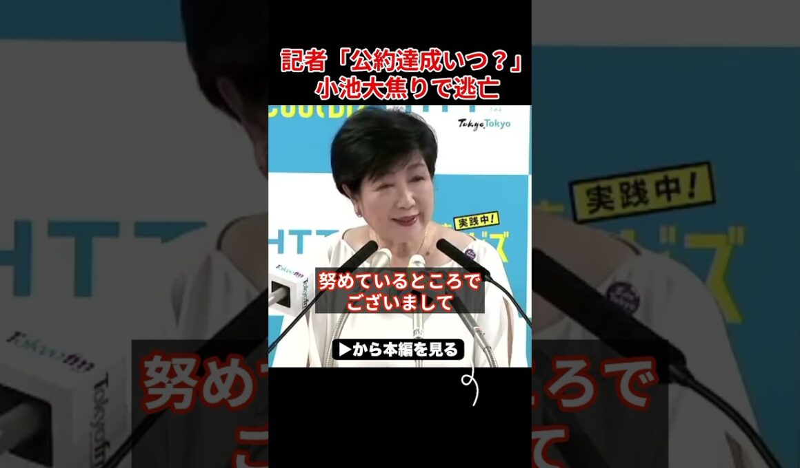 【小池百合子】優秀記者が小池を会見で激詰めした結果...小池焦って逃亡...【さとうさおり 小池都知事 都議会 カイロ大学 学歴詐称疑惑】