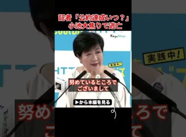 【小池百合子】優秀記者が小池を会見で激詰めした結果...小池焦って逃亡...【さとうさおり 小池都知事 都議会 カイロ大学 学歴詐称疑惑】
