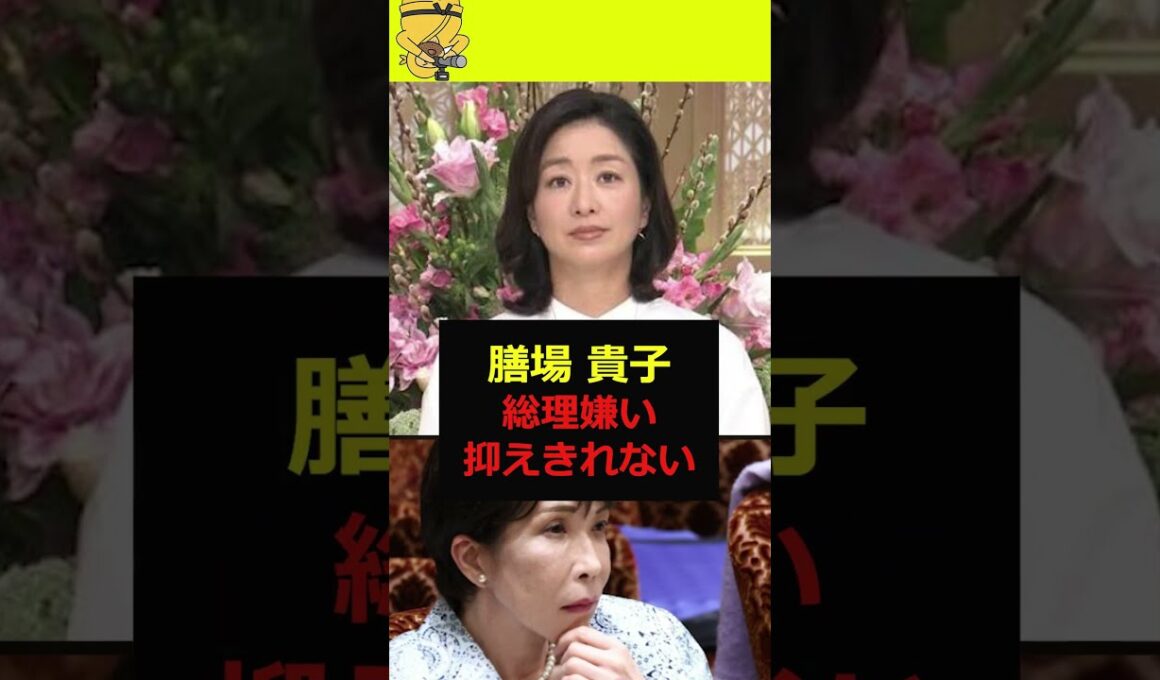 【膳場貴子】総理嫌いが抑えきれない