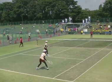 2023年IH ソフトテニス 女子個人 1回戦 中前空・杉原彩加米子(松蔭・鳥取) x 林美桜・竹田凜(三重・三重) 4コート
