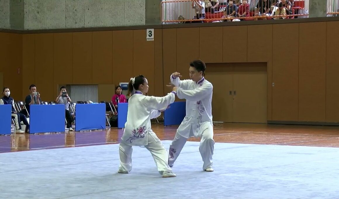 内田愛コーチ・金丸拳也選手によるペア総合太極拳／「燃ゆる感動かごしま国体武術太極拳競技会」アトラクション