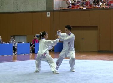 内田愛コーチ・金丸拳也選手によるペア総合太極拳／「燃ゆる感動かごしま国体武術太極拳競技会」アトラクション