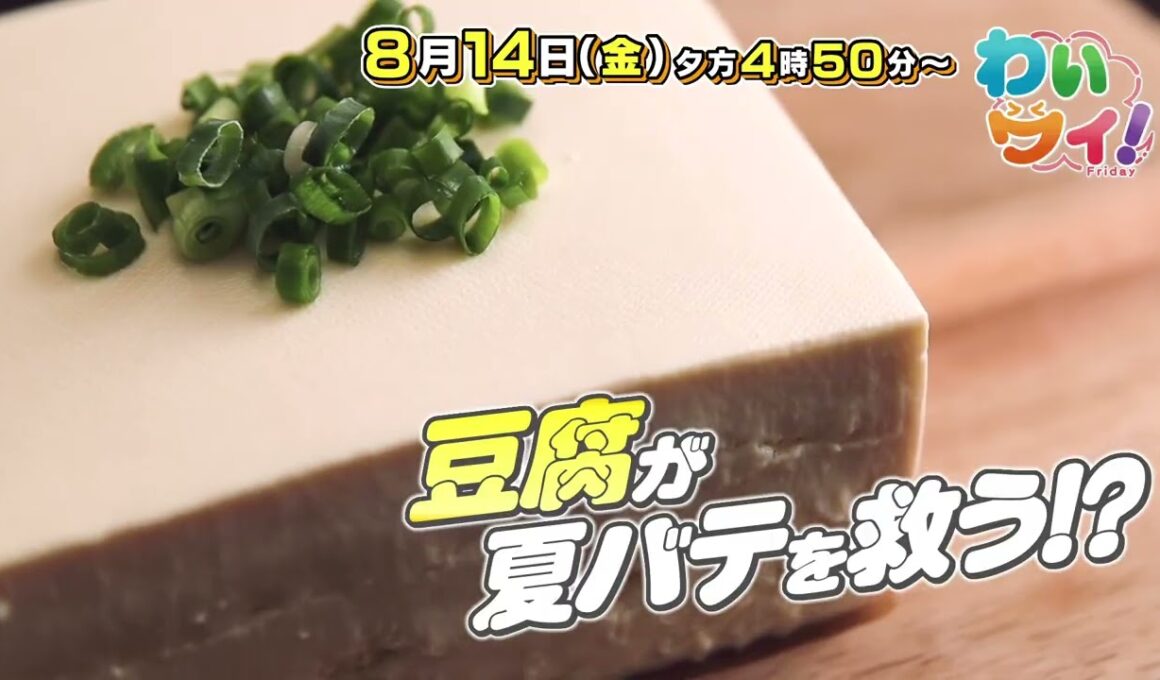 【番宣】▽脳の夏バテ予防に豆腐!?▽大人の社会見学・フォークリフトの秘密は…!?▽わいワイ! Friday 2026/08/14（金）午後4:50～
