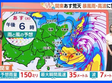 【8月11日 関東の天気】お盆に台風直撃 あす関東暴風雨｜TBS NEWS DIG