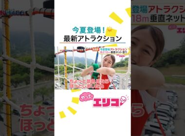 #小室瑛莉子 アナが超最新アトラクションを体験！高さ18m“日本最大級”垂直ネット登り＆横浜一望「コスモワールド」新ライドで絶叫＆絶景を体感 #めざましテレビ #やってエリコ！