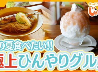 古都で味わう極上ひんやりグルメ！この夏食べたい！名物「鮎麺」＆絶品ふわふわかき氷【テッパン朝ライブ じゅーっと！/じゅーっ特集！生中継】