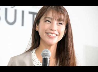 岡副麻希、夫・蒲生尚弥選手を家族で応援　娘との3ショット公開「ほっこりする」「笑顔が素敵」と反響