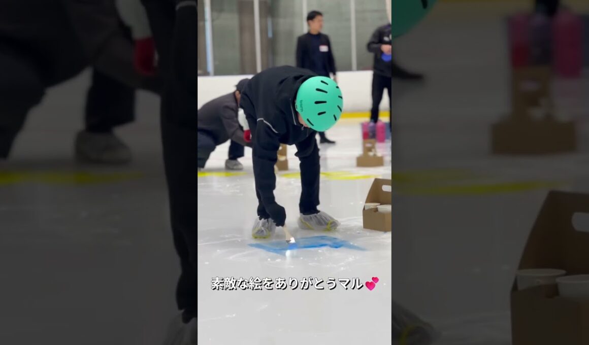 武田菱丸🐶、氷上イベントに出陣！