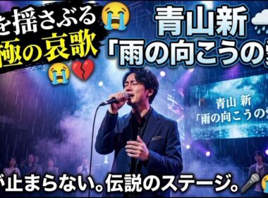 🌧️💔 青山新が歌う「雨の向こうの愛」—涙が止まらない、魂を揺さぶる究極の哀歌 🎤😭✨