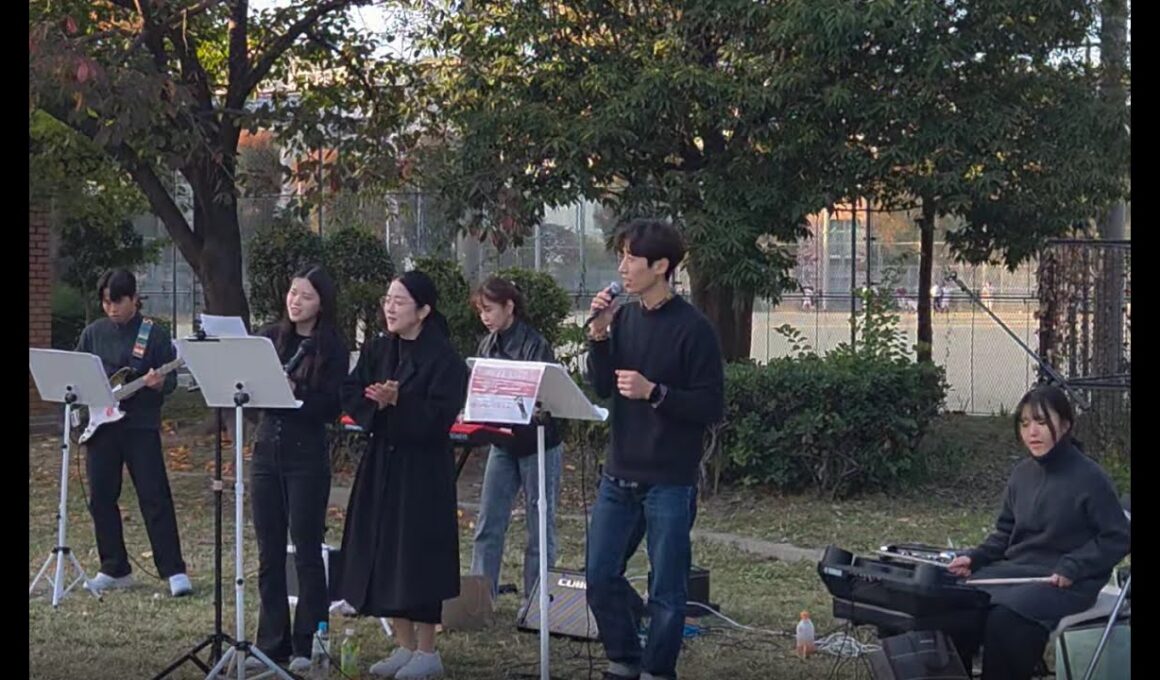 2025.11. 22(土) Busking (버스킹찬양) - ザ テラスワーシップ (더 테라스워쉽). 오사카 히카리 교회. 大阪ひかり教会。일본선교. 日本宣教