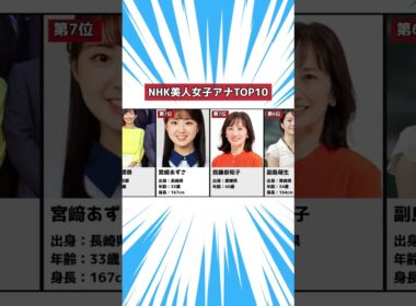 【NHK】人気女子アナランキングTOP10