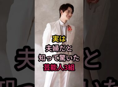 ㊗️10万再生㊗️実は夫婦だと知って驚いた芸能人3組#芸能人 #結婚 #夫婦 #有岡大貴 #松岡茉優 #大塚寧々 #田辺誠一 #岡田将生 #高畑充希 #shorts