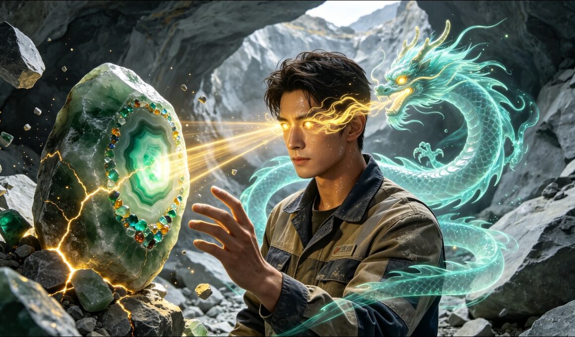 玉礦工人得山神透視神眼,憑神眼闖蕩玉石商界，以真心守護愛與崑崙緣!